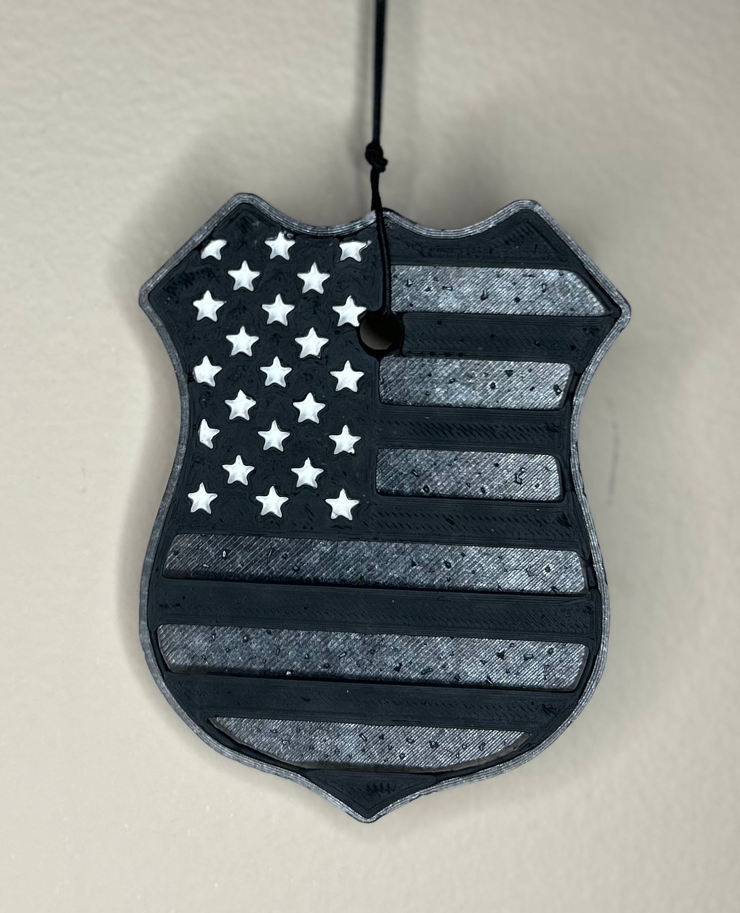 Police Badge Flag Freshie